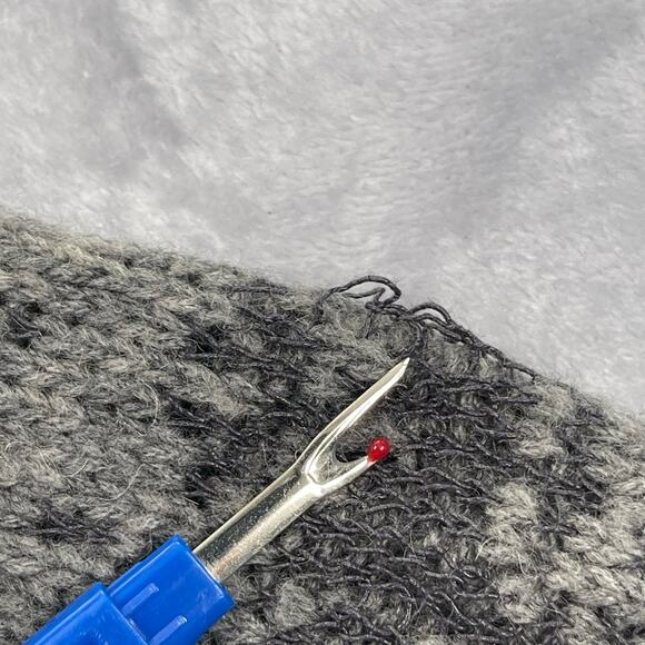 Eileen Fisher Cardigan Womens PS Petite Small Gray Black Print Wool Linen Camel - Picture 6 of 16